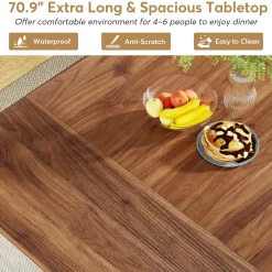 Industrial Dining Table, 70.9