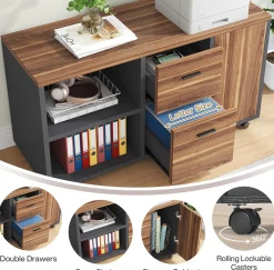 Industrial L-Shaped Desk, 71