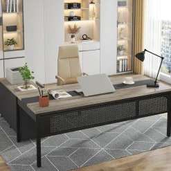 Industrial L-Shaped Desk, 71