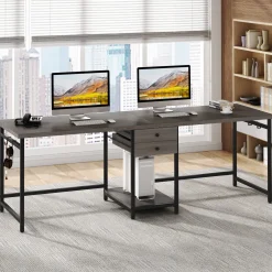 Industrial Two Person Desk, 78