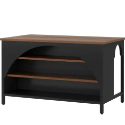 Kitchen Island with 3 Storage Shelves, 55