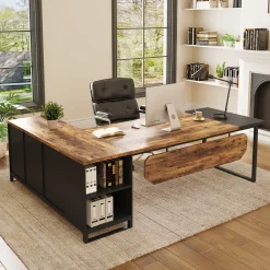 Large L-Shaped Desk, 70.87