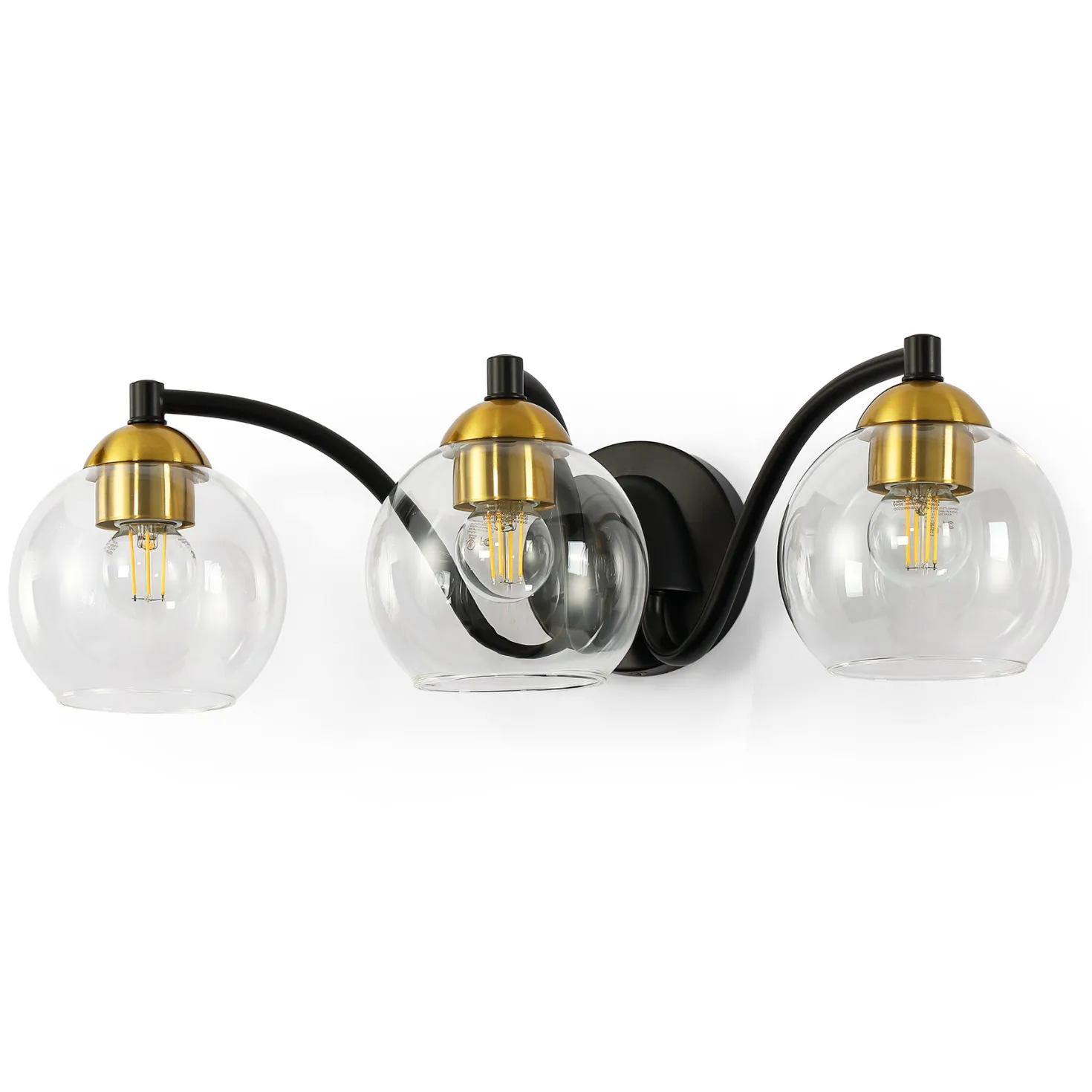3-Light Bathroom Vanity Light, Modern Wall Sconce Lighting Fixture for Bathroom, Bedroom