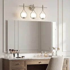 3-Light Bathroom Vanity Light, 22.5