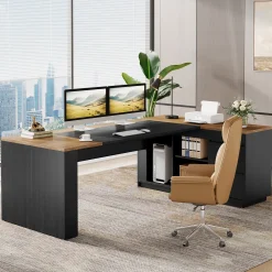 L-Shaped Executive Desk, 78.7