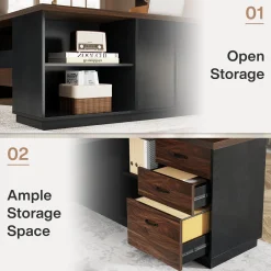 L-Shaped Executive Desk, 78