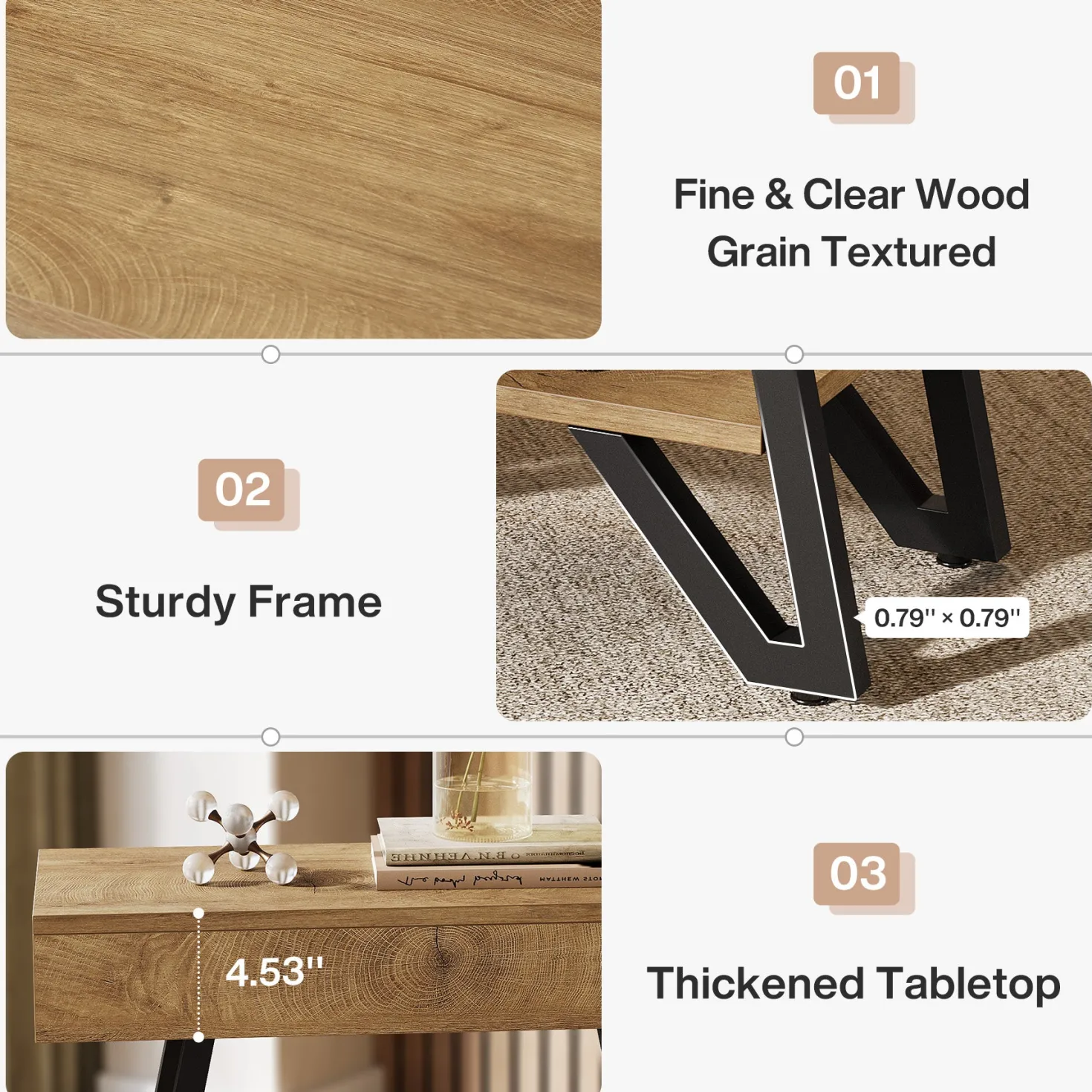 Narrow End Table,Couch Arm Side Table Nightstand with Storage Shelves