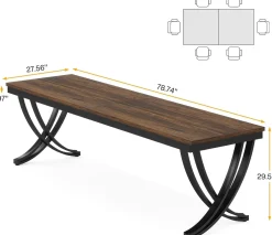 Rectangular Dining Table for 6-8, 78