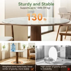 Round Dining Table, 31.5