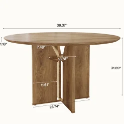 Round Dining Table, 39.37