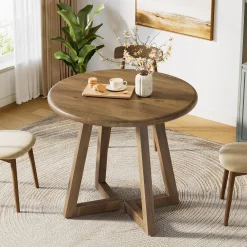 Round Dining Table for 2-4 People, 31.5