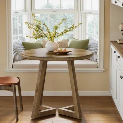 Round Dining Table for 2-4 People, 31.5