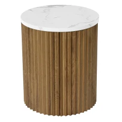 Round End Table, 23.6