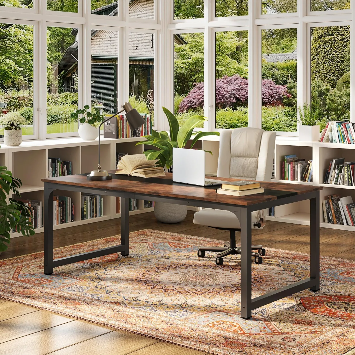 Simple Conference Table, Rectangular Meeting Table Computer Desk