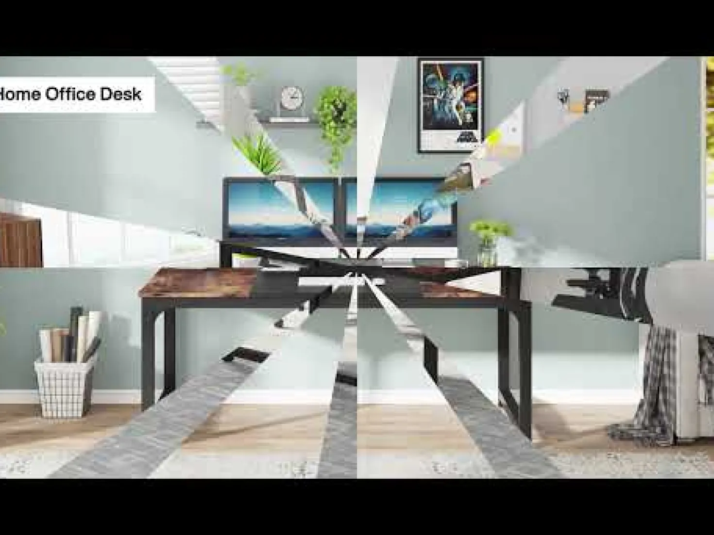 Simple Conference Table, Rectangular Meeting Table Computer Desk