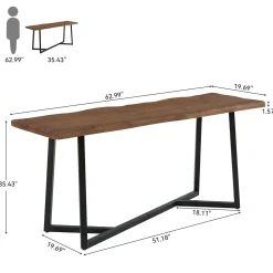Solid Wood Bar Table, 63