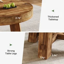 Solid Wood Coffee Table, 31.5