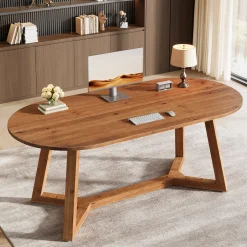 Solid Wood Computer Desk, 63