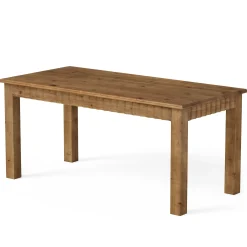 Solid Wood Computer Desk, 63" Home Office Desk with Sturdy Legs