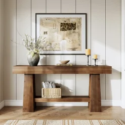 Solid Wood Console Table, 63