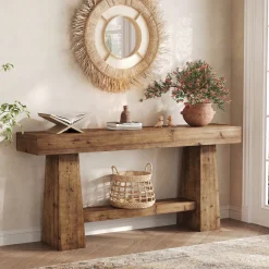 Solid Wood Console Table, 63