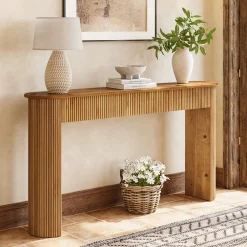 Solid Wood Console Table, 63