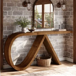Solid Wood Console Table, 57