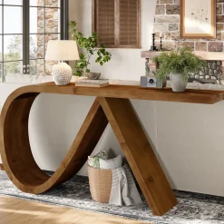 Solid Wood Console Table, 57