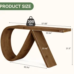 Solid Wood Console Table, 57
