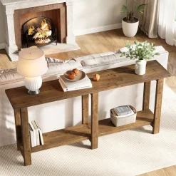 Solid Wood Console Table, 70.9