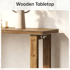 Solid Wood Console Table, 70.9