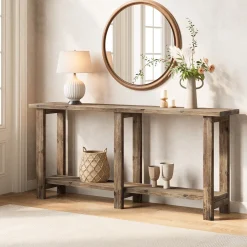 Solid Wood Console Table, 70.9
