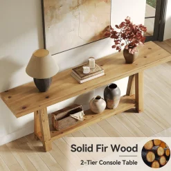 Solid Wood Console Table, 70.87