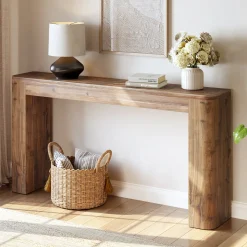 Solid Wood Console Table, 63