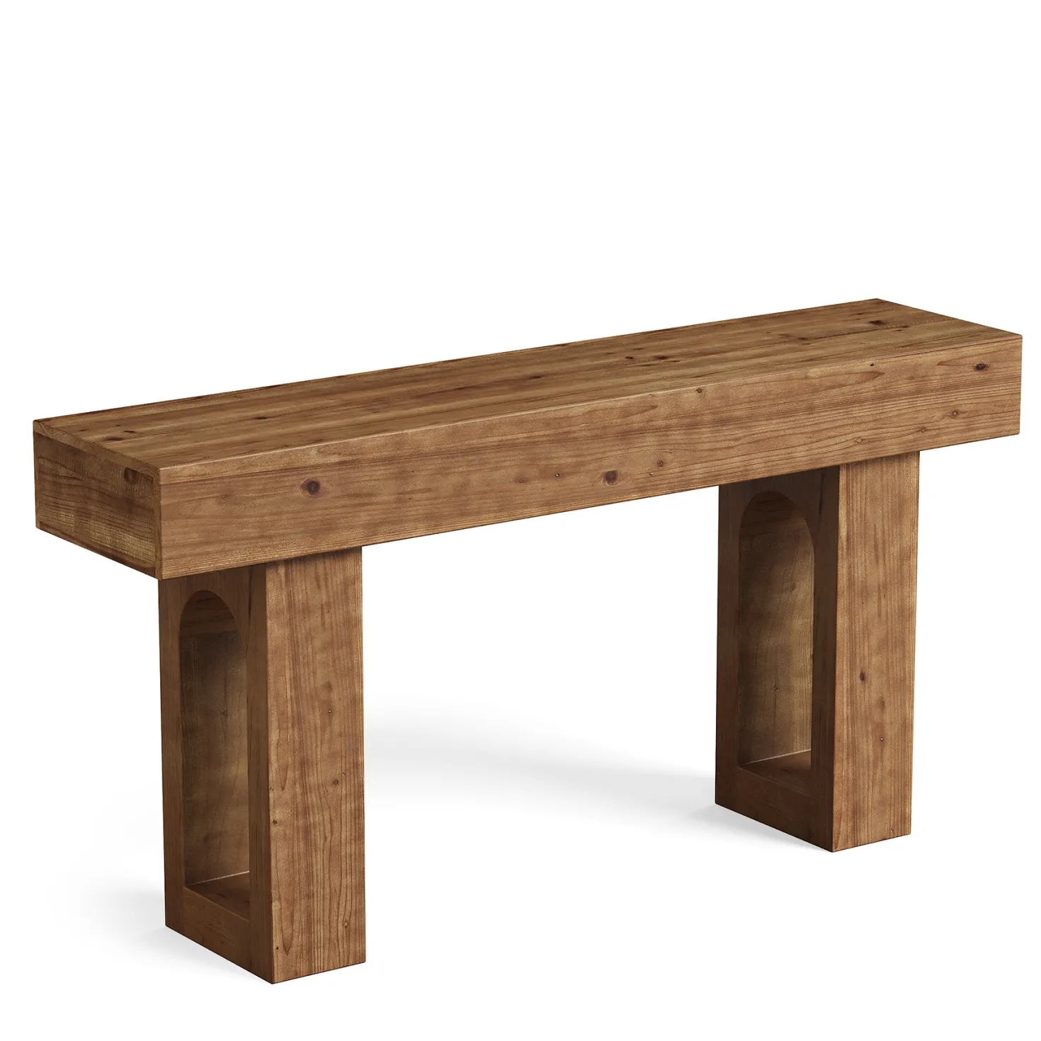 Solid Wood Console Table, 63" Farmhouse Entryway Sofa Table Behind Couch