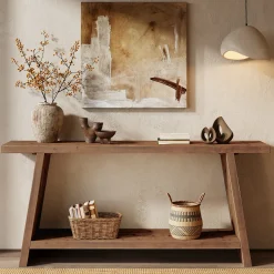 Solid Wood Console Table, 70.9