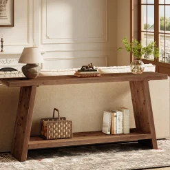 Solid Wood Console Table, 70.9
