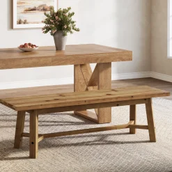 Solid Wood Dining Bench, 55.12