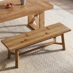 Solid Wood Dining Bench, 55.12