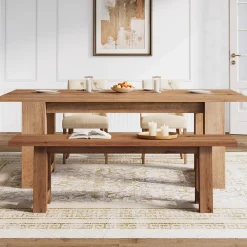 Solid Wood Dining Bench, 55