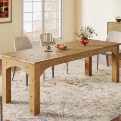 Solid Wood Dining Table, 78.7