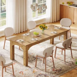 Solid Wood Dining Table, 78.7