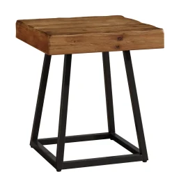 Solid Wood End Table, 19.7