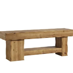 Solid Wood Entryway Shoe Bench, 63