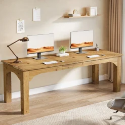 Solid Wood 2-Person Desk, 79