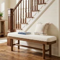 Solid Wood Shoe Bench, 55