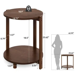 Solid Wood Side Table, 19
