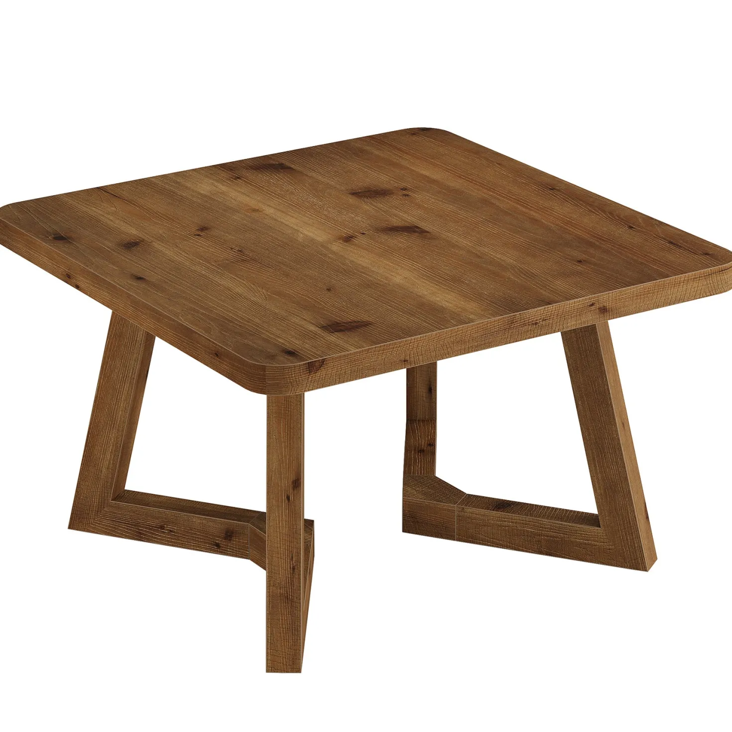 Solid Wood Square Coffee Table, 31.5" Simple Center Table for Living Room