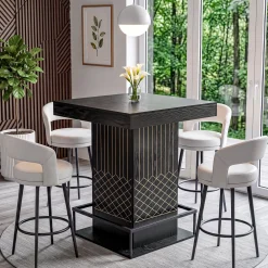 Square Bar Table, 37.4