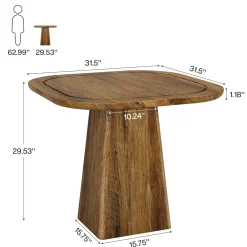 Square Dining Table for 2-4, 31.5